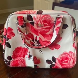 Kate Spade Floral Cameron Satchel Medium with Straps